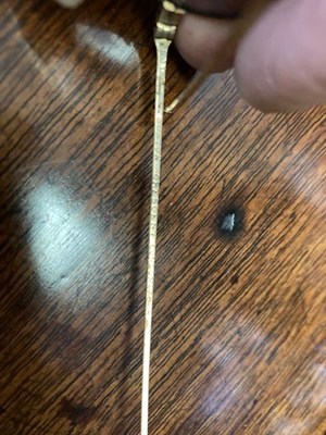 Lot A PAIR OF VICTORIAN GOLD SPECTACLES