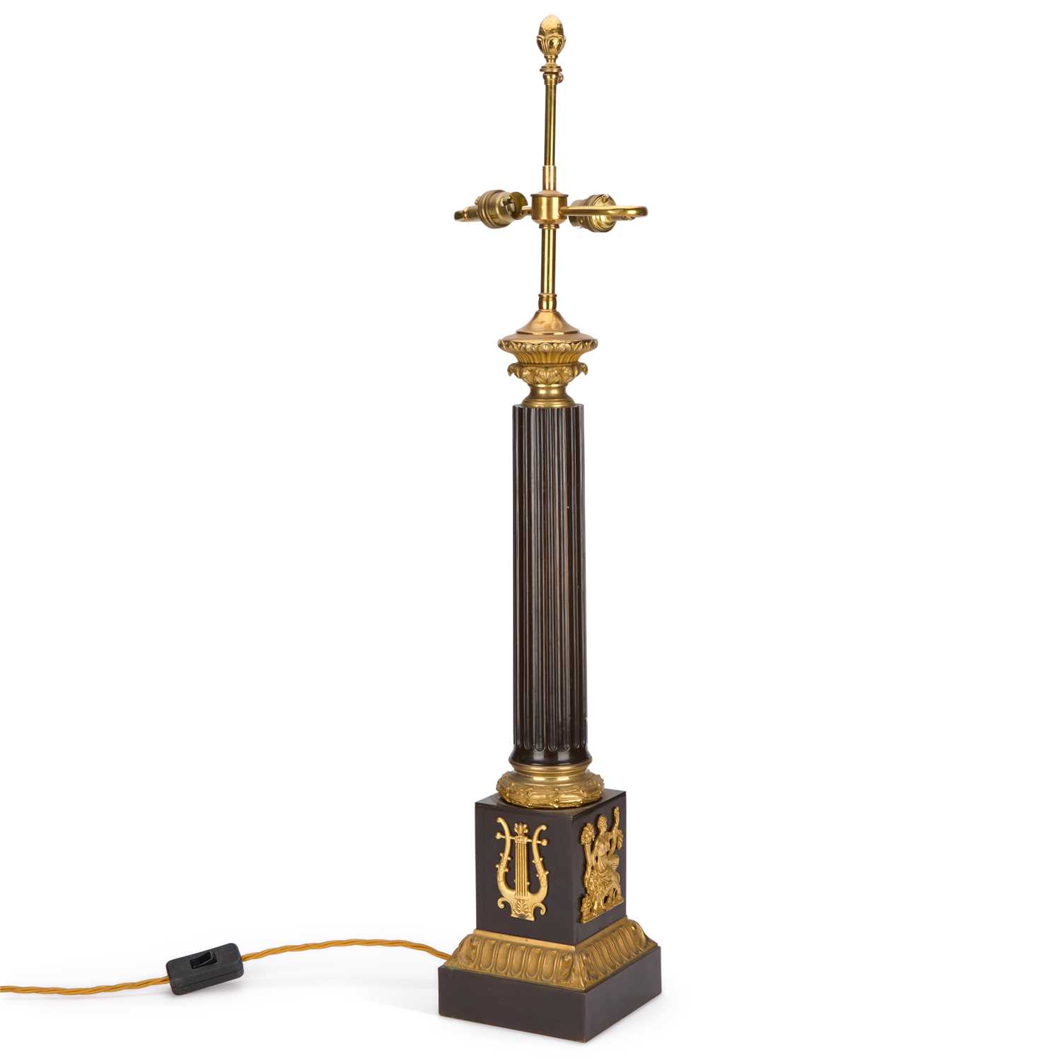 Lot AN EMPIRE STYLE LAMP, EARLY 20TH CENTURY