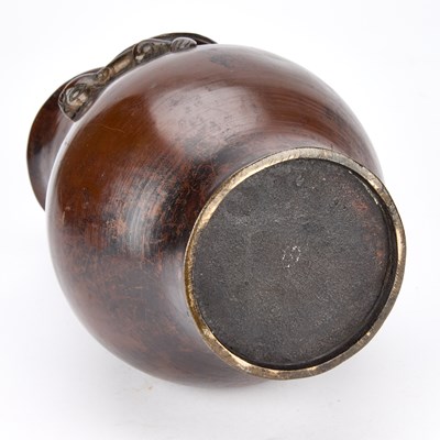 Lot A CHINESE BRONZE VASE, QING DYNASTY