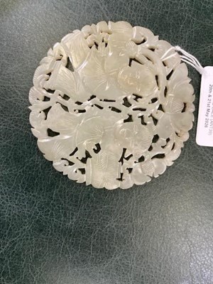 Lot A CHINESE JADE PLAQUE, REPUBLIC PERIOD