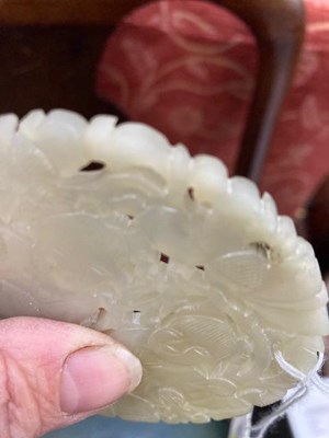 Lot A CHINESE JADE PLAQUE, REPUBLIC PERIOD