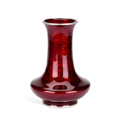 Lot 583 - A JAPANESE TOMEI JIPPO CLOISONNÉ ENAMEL VASE