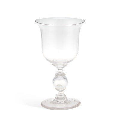 Lot 73 - A LARGE GLASS GOBLET