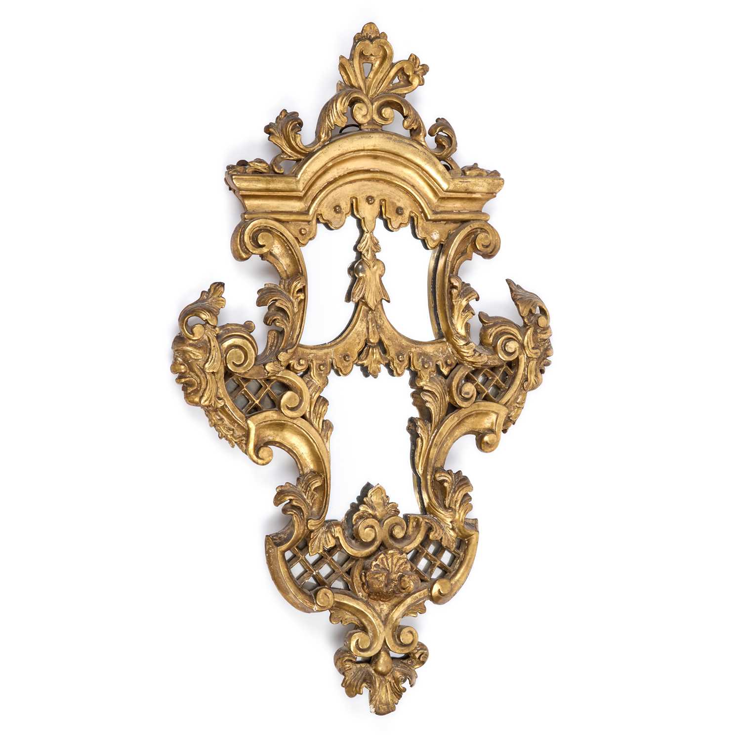 Lot A 19TH CENTURY GILTWOOD WALL MIRROR