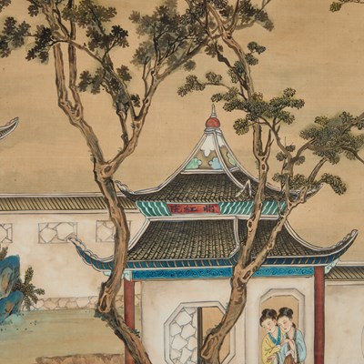 Lot A LARGE CHINESE SCHOOL PAINTING
