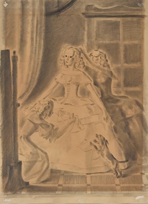 Lot 894 - EARLY 20TH CENTURY FRENCH SCHOOL (CIRCLE OF LEONARD TSUGUHARU FOUJITA 1886-1968)