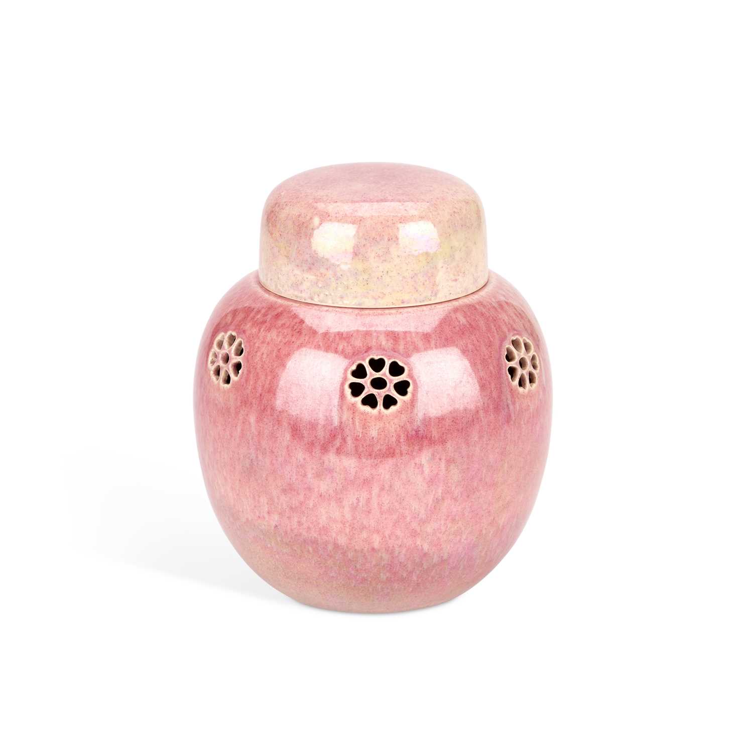 Lot A RUSKIN LUSTRE-GLAZED POTTERY JAR AND COVER
