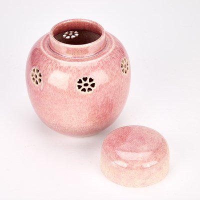Lot A RUSKIN LUSTRE-GLAZED POTTERY JAR AND COVER