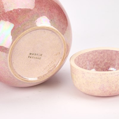 Lot A RUSKIN LUSTRE-GLAZED POTTERY JAR AND COVER