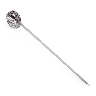 Lot 28 - AN 18TH CENTURY SCOTTISH BASKET HILT SWORD