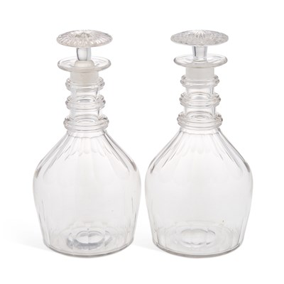Lot 91 - A PAIR OF DECANTERS AND STOPPERS