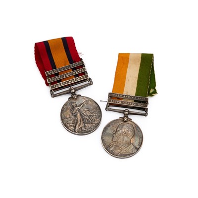 Lot 35 - A VICTORIAN BOER WAR MEDAL PAIR