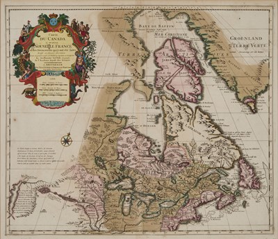 Lot 7 - MAP OF CANADA AND NEW FRANCE, DELISLE (GUILLAUME) AND ANOTHER OF GRENADA
